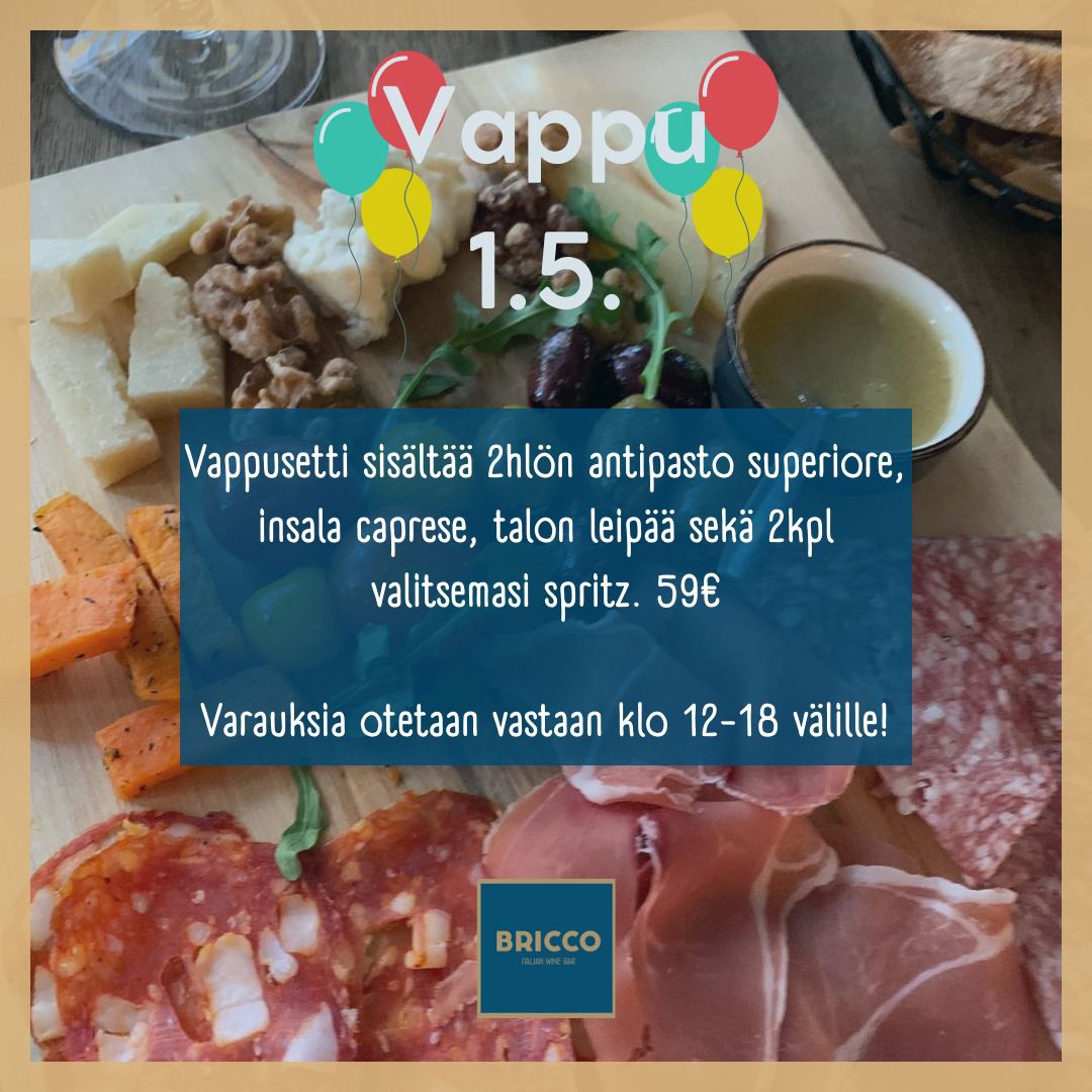 Vappu Briccossa keskiviikkona 1.5.